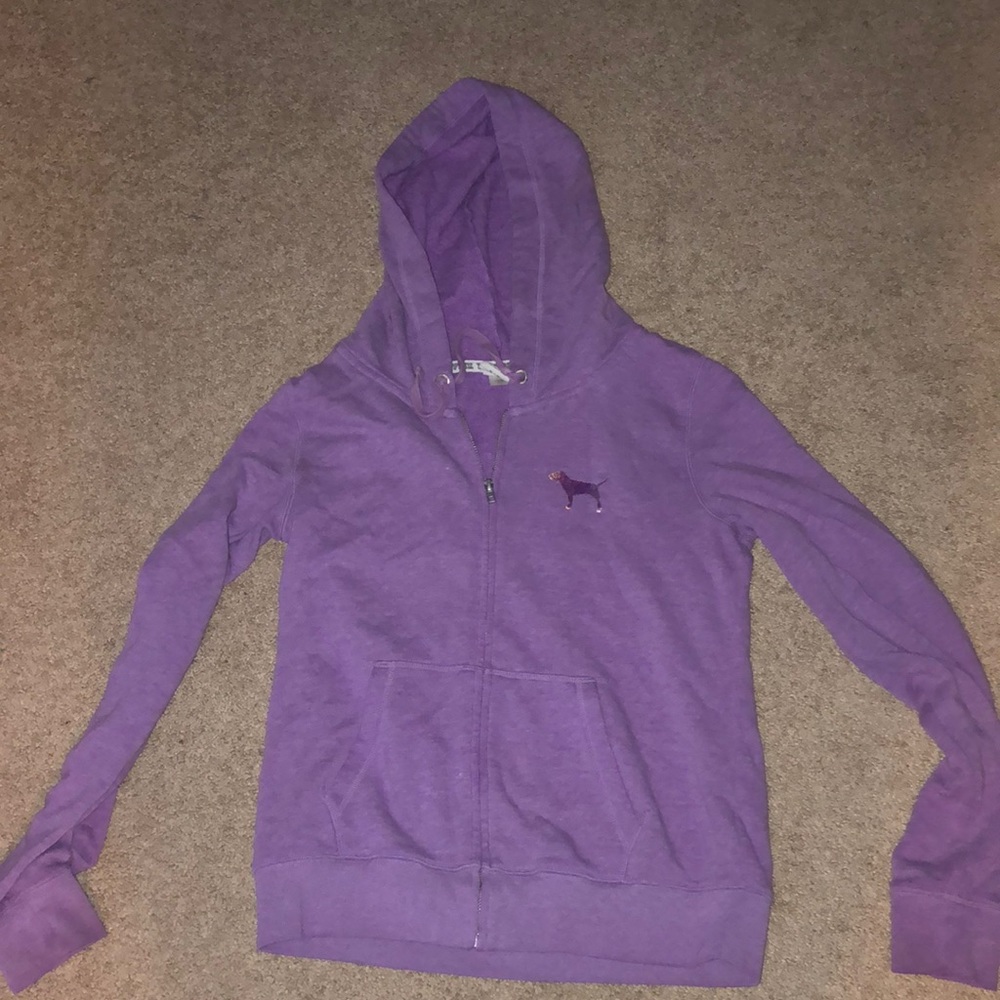 purple zip up